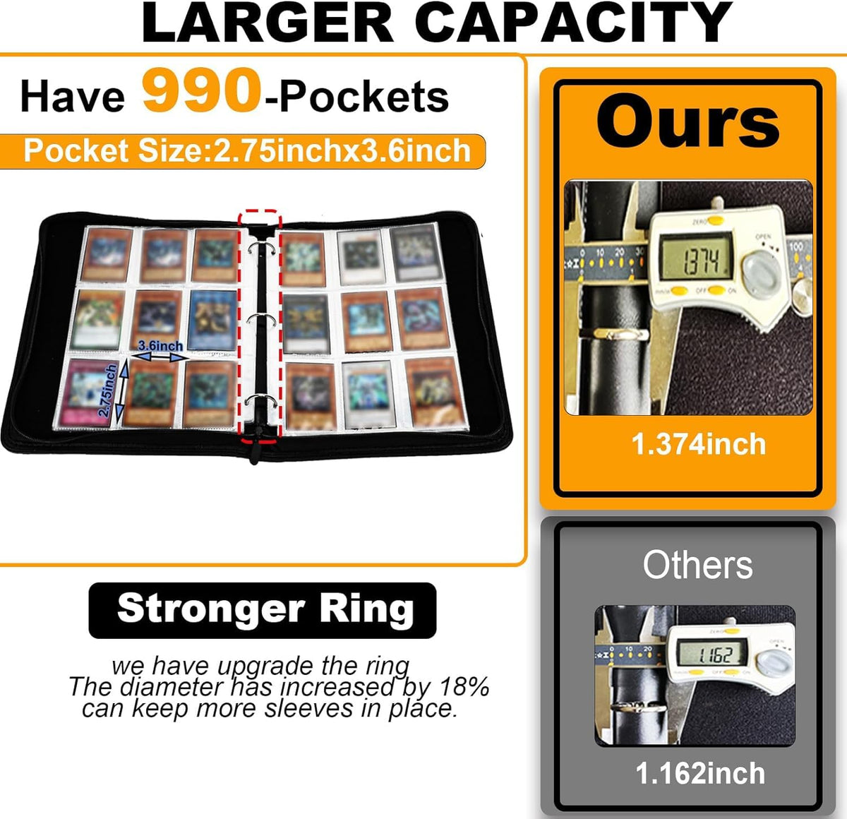 KarlyPro Lorcana binder in hand for on-the-go use.