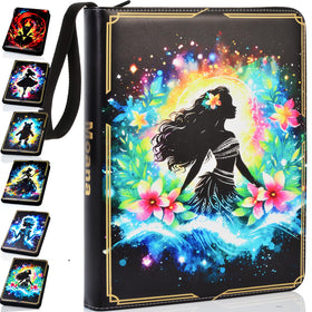 KarlyPro Lorcana binder front view with 990 pockets for quick access.