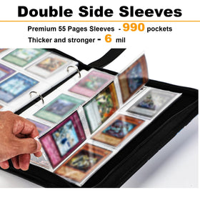 KarlyPro Lorcana binder open view reveals card arrangement.