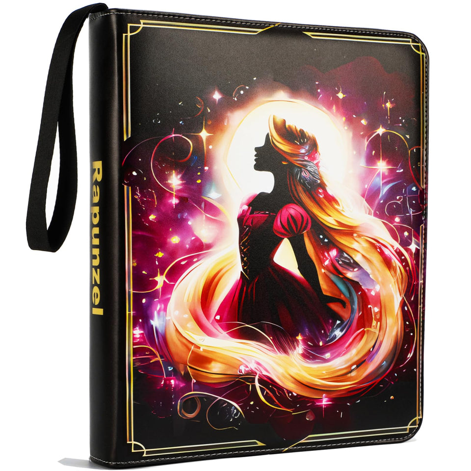 KarlyPro premium binder showing the Lorcana 990-pocket layout for organized storage
