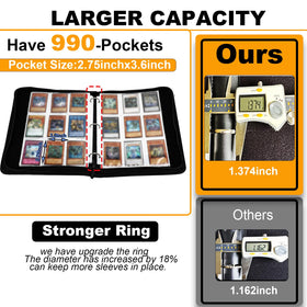 KarlyPro YGO binder compatible with standard card sizes for diverse collections