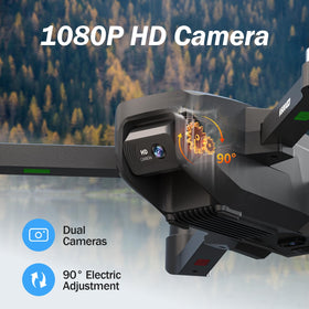 karuisrc GPS FPV drone folded compact for travel-ready packing