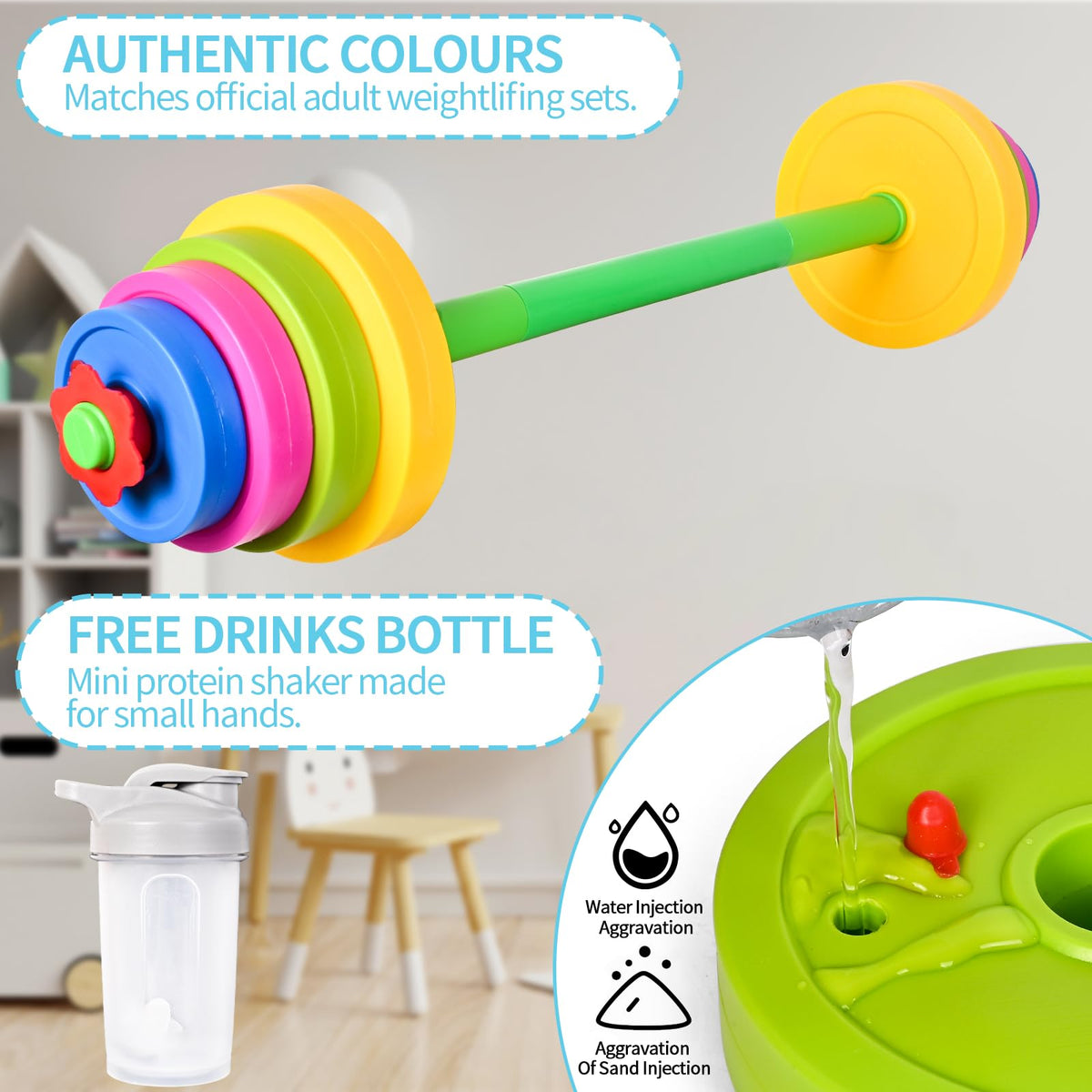 Kasebro 300ml water bottle supports quick hydration between sets
