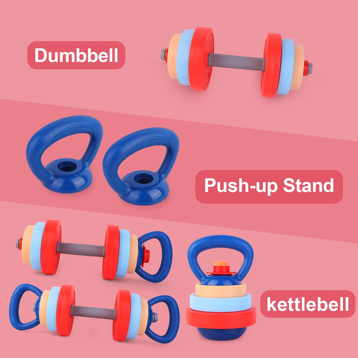 Kasebro adjustable dumbbells ready for growth with added weight options.