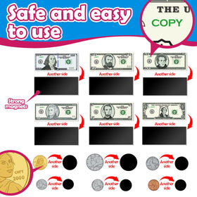 Kasfalci magnetic money store-play scene, engaging pretend shopping experience.