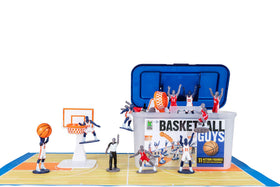 Kaskey Kids Basketball Guys red vs blue set for imaginative play and sports learning.