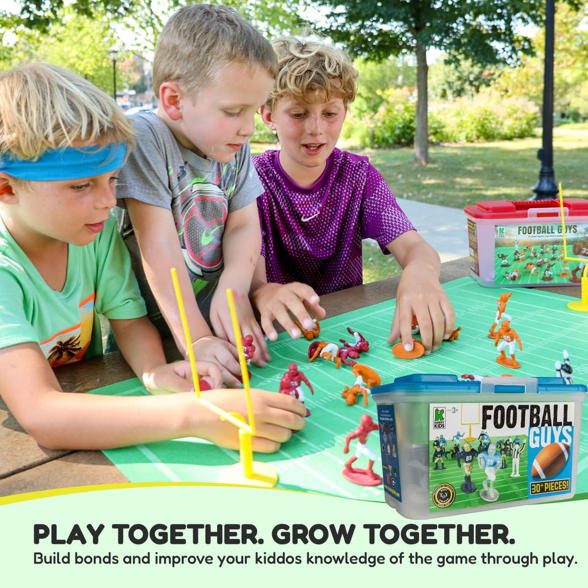 Kaskey Kids Football Guys referee figure explaining fair play.
