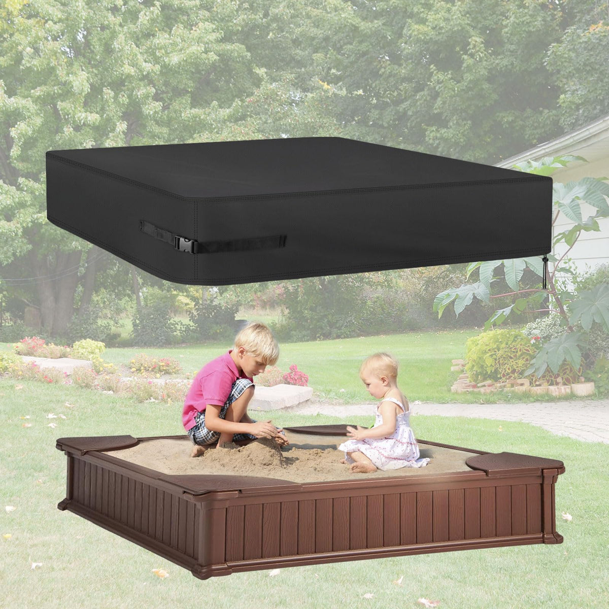 Kasla cover blocks dirt and leaves, keeping toys clean.