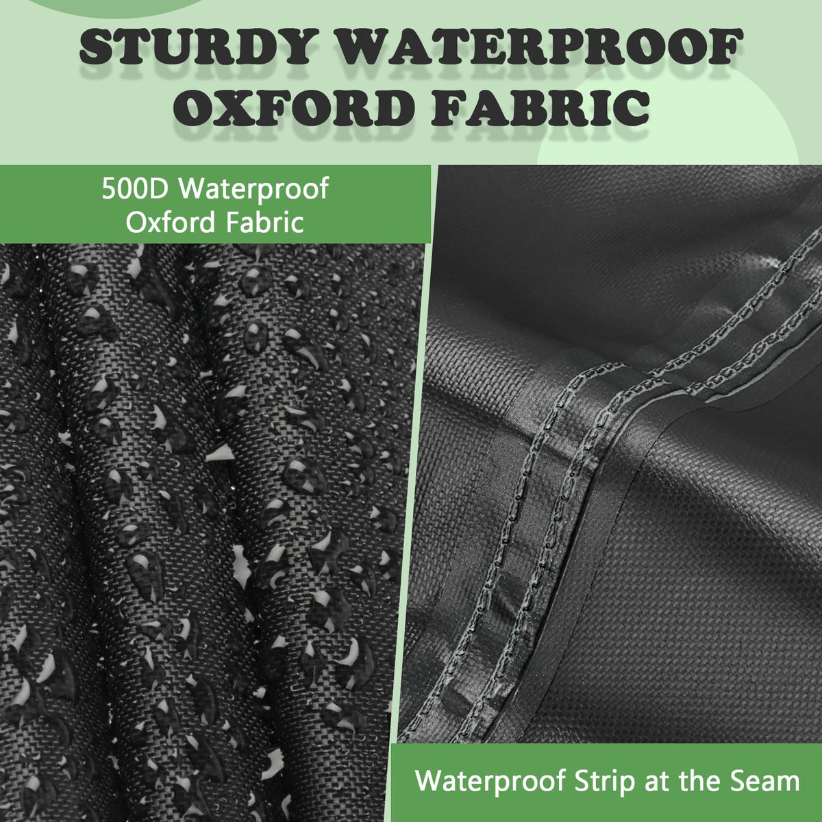 Kasla sandbox cover with waterproof seam prevents seepage