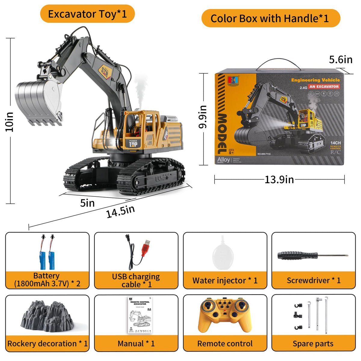 KASQERT remote control included for easy setup and steering