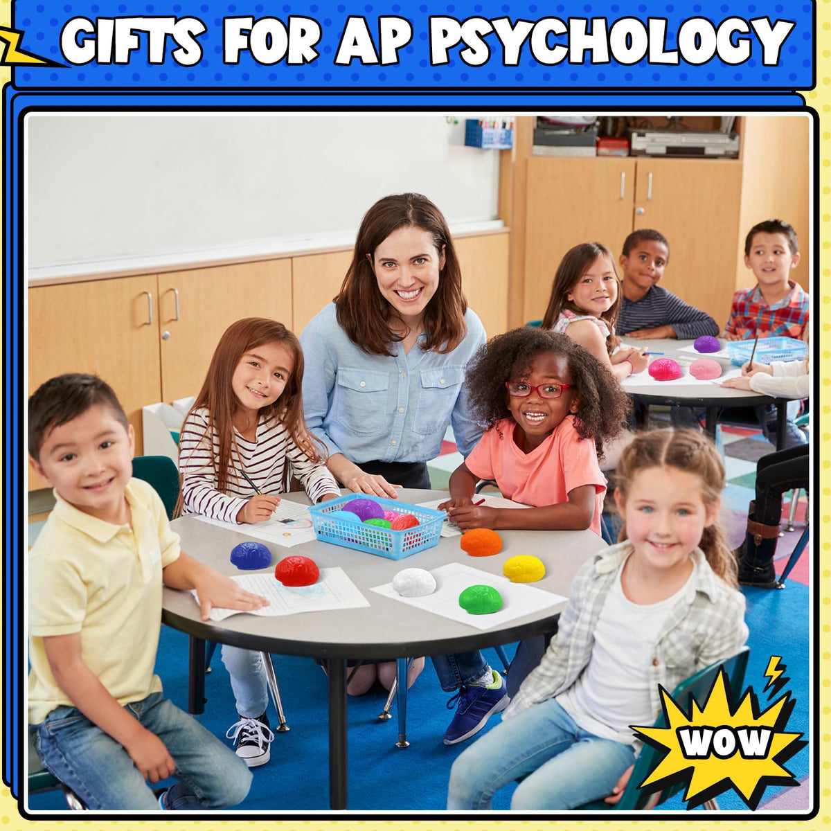 Kasyat brain stress ball blue combines color and focus for play.