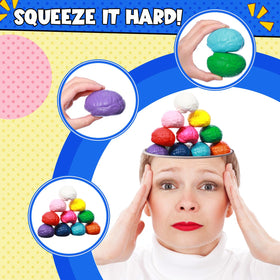 Kasyat brain stress ball orange provides palm-sized comfort at work.
