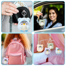 Kasyat penguin plush toy charms are soft, washable, and easy to carry.