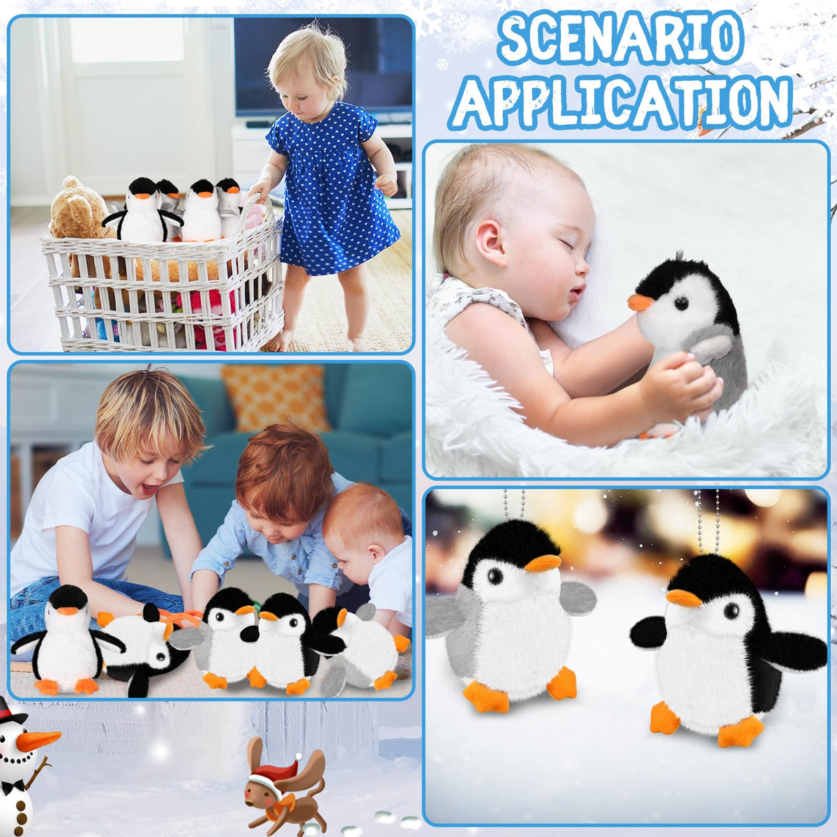 Kasyat penguin plush keychain ideal as party favor or prize.