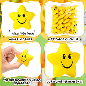 Kasyat star-shaped foam ball, bright yellow, ideal for classroom rewards.