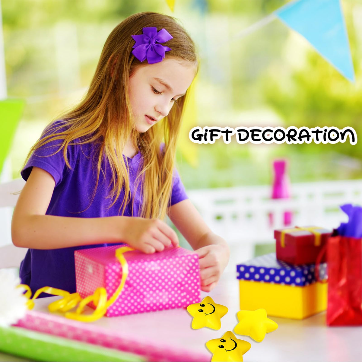 Star face design boosts mood during school events and family time.