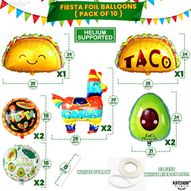 KatchOn avocado balloon adds bright tropical flair to Mexican party decor.