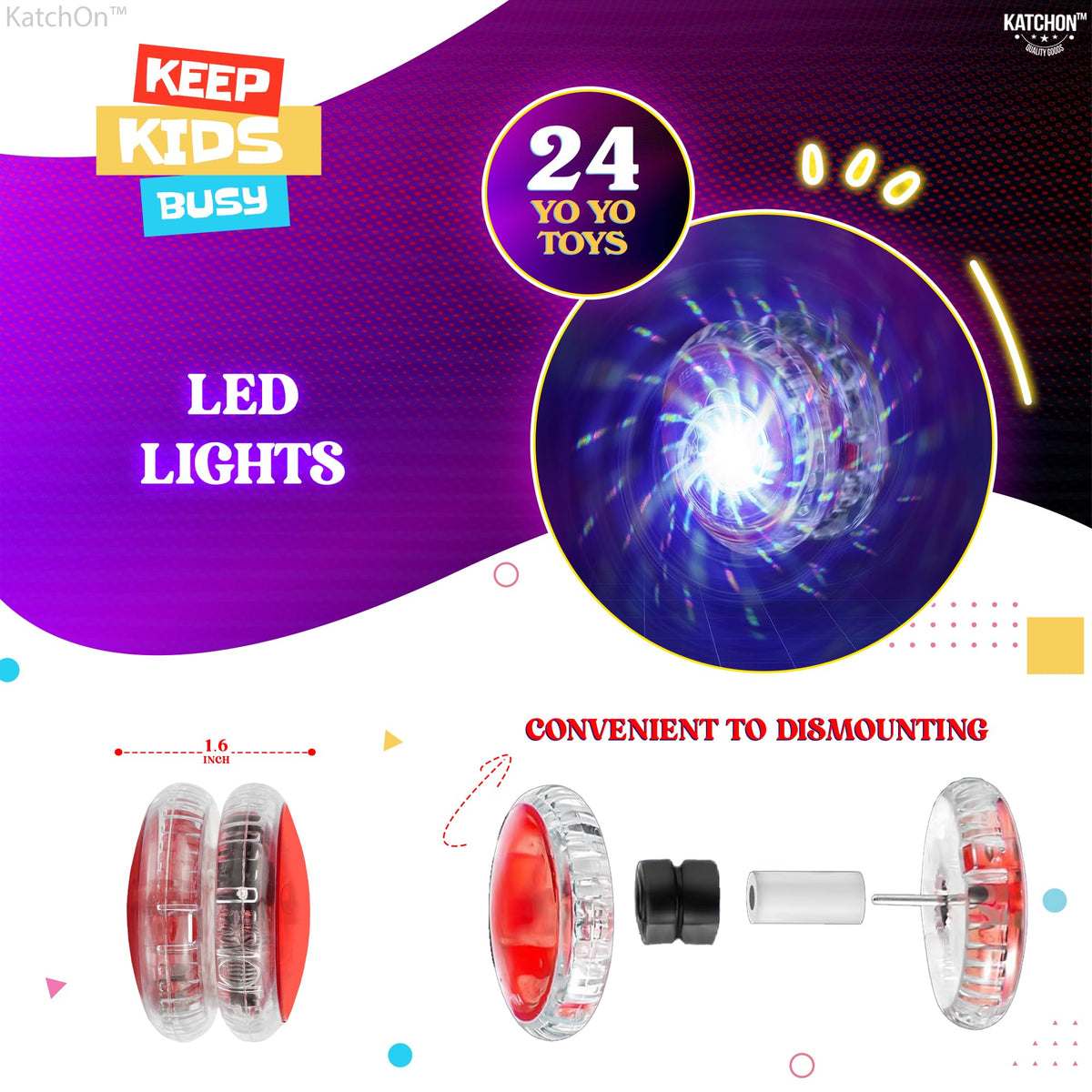 KatchOn classroom prize yoyo glows brightly, easy to distribute at events.