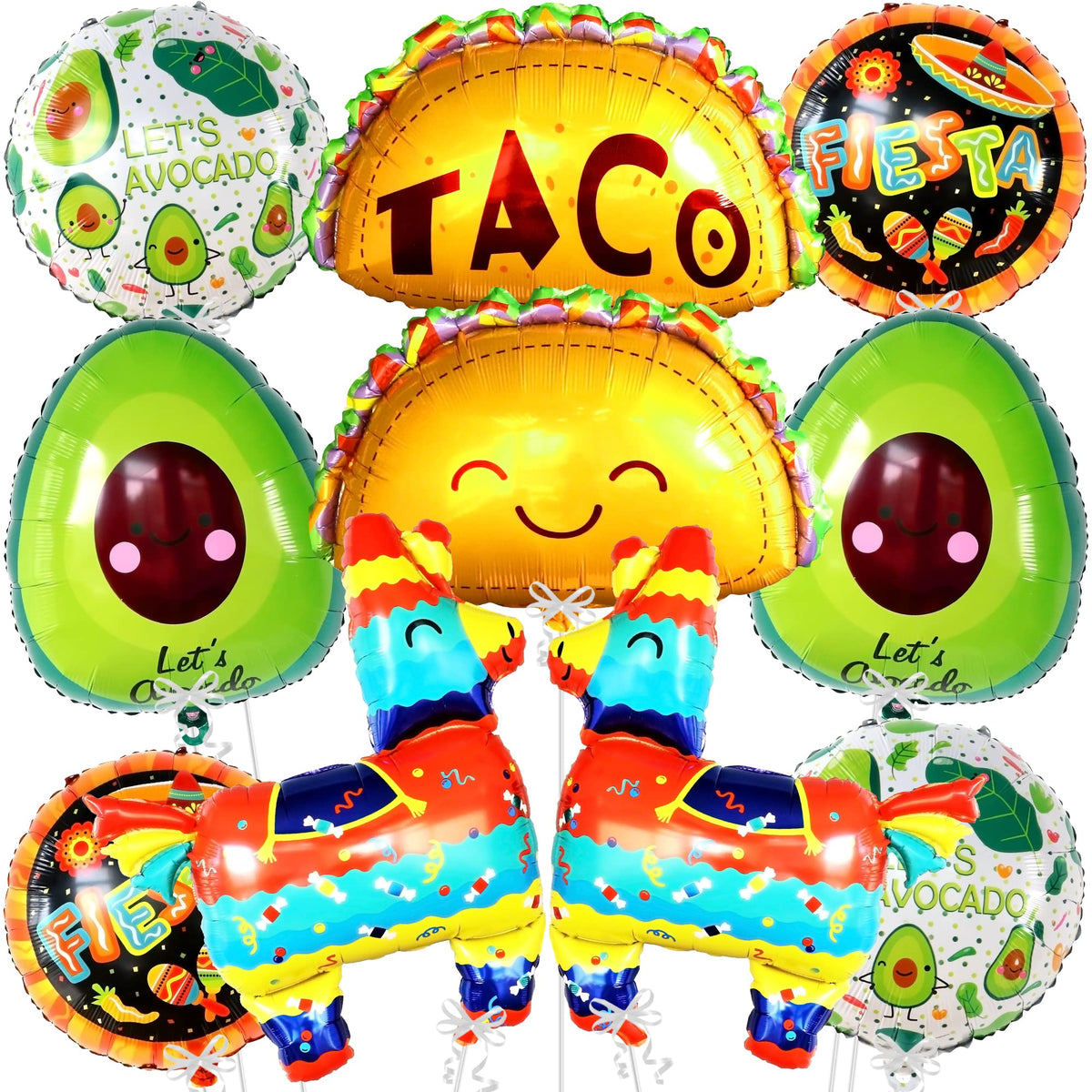 KatchOn jumbo llama balloons create a dramatic Cinco de Mayo centerpiece.