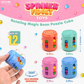 KatchOn magic bean puzzle spinner—interactive toy ideal for restless hands.