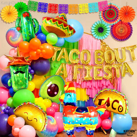 KatchOn Taco Bout A Fiesta cactus balloons elevate decor with playful fiesta vibes.