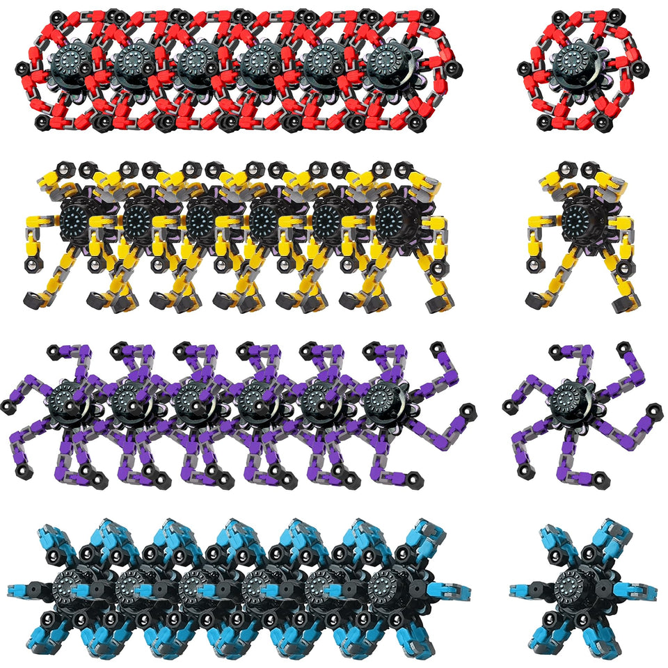KatchOn transformable robot fidget spinner 24-pack for classroom prizes