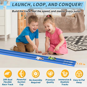 Katgogoo dual-lane arrows guide racing line and competition.