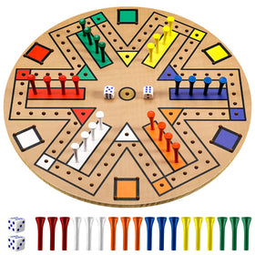 Kathfly Fast Track wooden base board ready for family game night