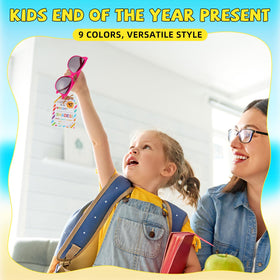 Children wearing Kathfly neon sunglasses in bright colors