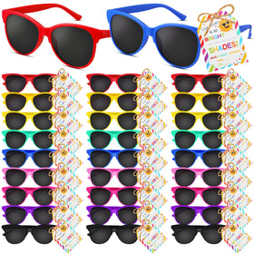 Kathfly neon sunglasses in vibrant colors, ideal party favors for kids