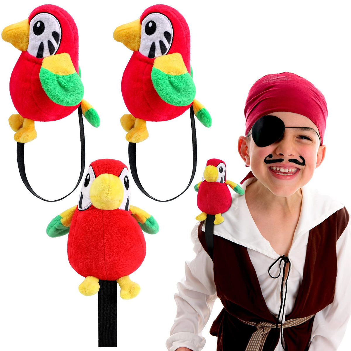 Kathfly parrot shoulder prop for pirate costumes, adds playful flair to performances