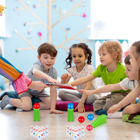 Kathfly tabletop bowling on desks or tables for family fun