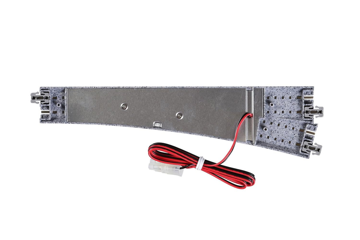 Kato N Gauge Electric Point No. 6 Left side close-up shows compact roadbed fit.