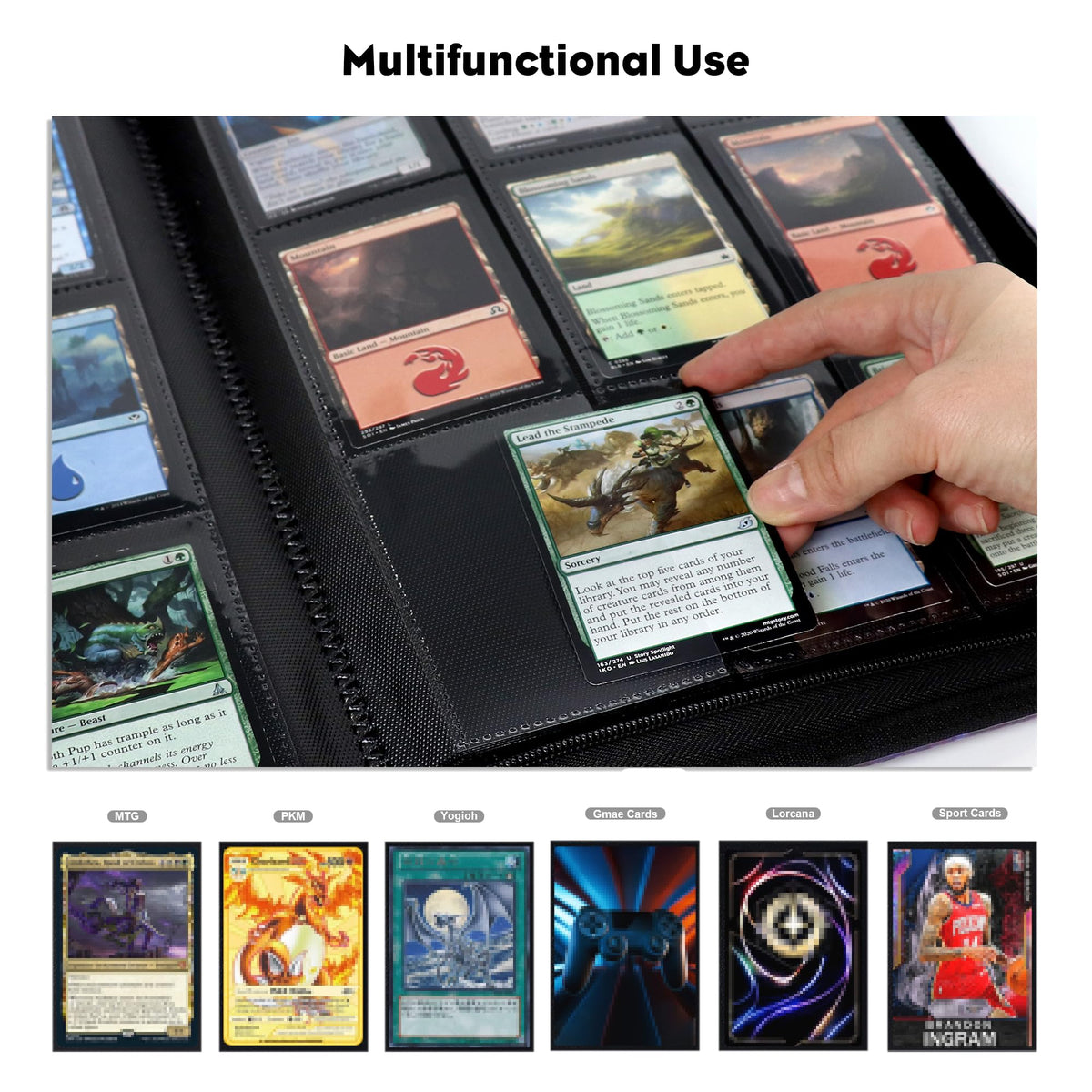 Katomula side-loading sleeves enable safe insertion of sleeved cards