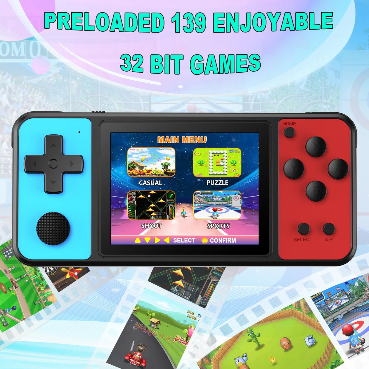 KAVOYI arcades with 139 built-in games for instant nostalgia and fun.