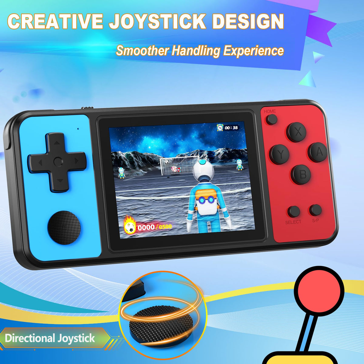 KAVOYI integrated joystick for precise control during action titles.