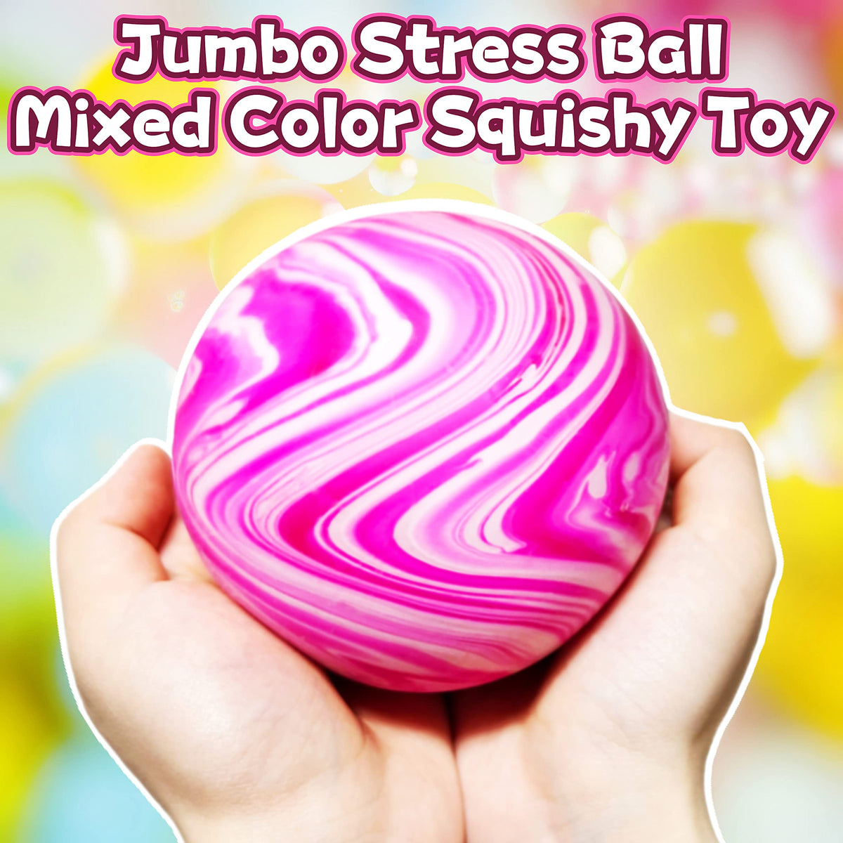 Kawaite blue giant stress ball provides satisfying resistance for de-stressing.