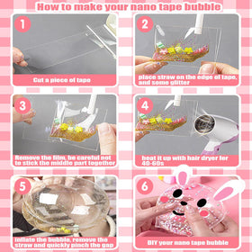 KAWAIZOO nano tape bubble kit clay colors enable vibrant decorations.