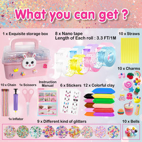 KAWAIZOO nano tape bubble kit multicolor tape rolls spark family creativity.