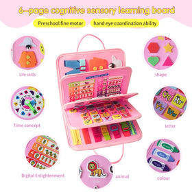 KAWITLO buttons page supports color and shape recognition through hands-on activities