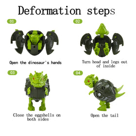 KaxiNeu child hands transforming an egg to a dinosaur for creative play