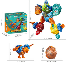 KaxiNeu dinosaur robot assembly showing hands-on building skills