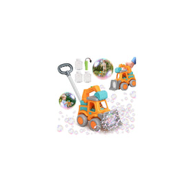 Kayomipe automatic bubble machine with construction truck design for outdoor play.