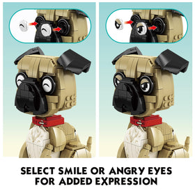 KAZI Ideas pug figure movable legs for dynamic posing