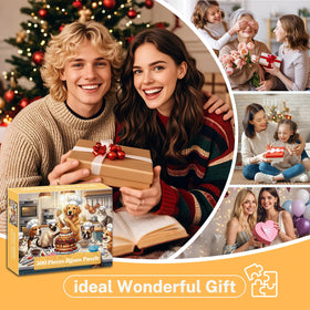 Kazmido 4-Pack Puzzles gift box: ready-to-gift packaging for any occasion.