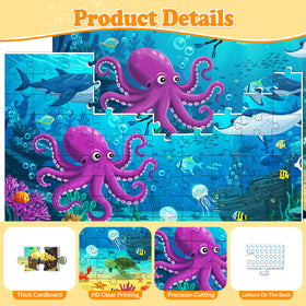 Kazmido 1:1 reference poster aids puzzle assembly.