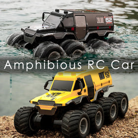 KB KAIBO 1:12 large amphibious RC car top view showcases rugged build.