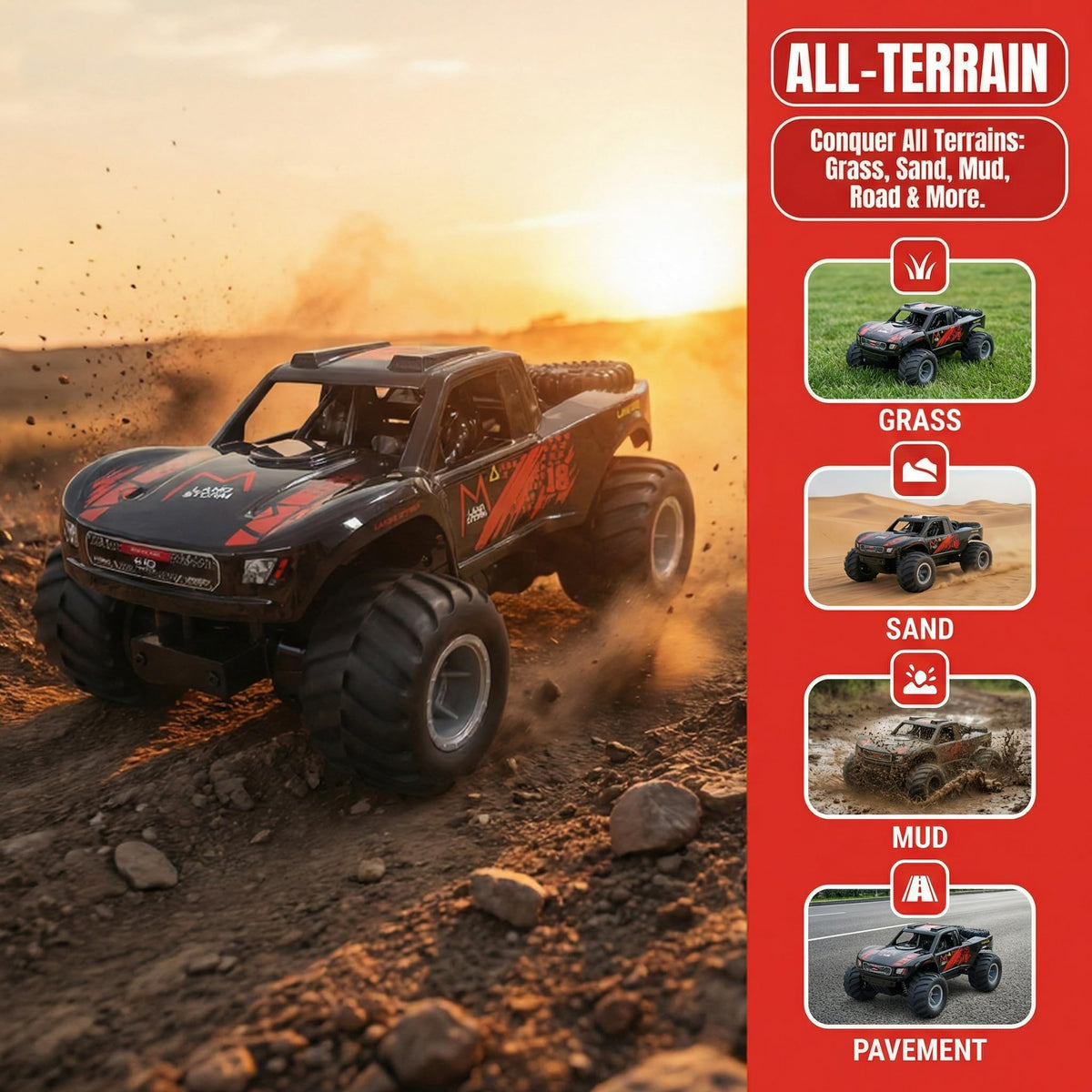 KB KAIBO 1:16 Amphibious RC Car durability test reveals reinforced roll cage.