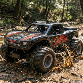 KB KAIBO 1:16 Amphibious RC Car front view shows rugged, land-and-water capabilities.
