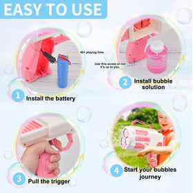 KB KAIBO includes 1760 ml bubble solution for spontaneous bubbles